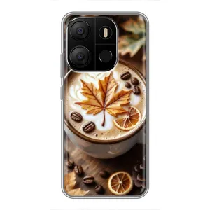 Чехол с принтом «Пряный кофе» для TECNO Pop 7 Pro