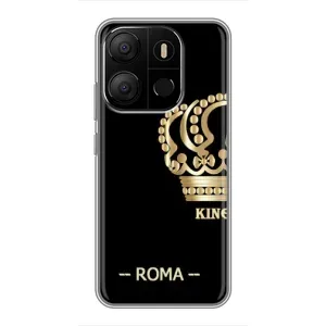 Чохли для Tecno Pop 7 Pro (VPrint) - Футбольні клуби (Roma)