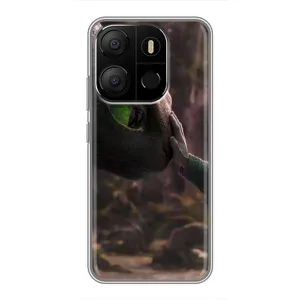 Чехол как приручить дракона на Tecno Pop 7 Pro (Сцена с драконом)