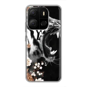 Чехлы с картинками животных Tecno Pop 7 Pro (Стильный ТИГР)
