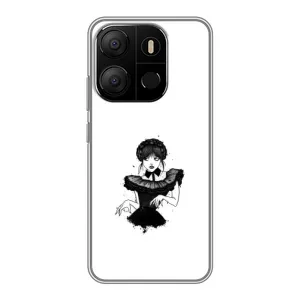 Чехлы Венсдей на Tecno Pop 7 Pro Уэнсдей (AlphaPrint) (танец Уэнздей)