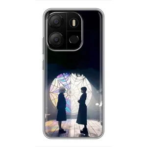 Чехлы Венсдей на Tecno Pop 7 Pro Уэнсдей (AlphaPrint) (Уэнздей и Инид)