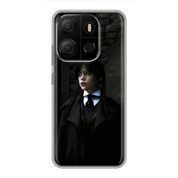 Чохол з принтом «Темний стиль Венздей» для TECNO Pop 7 Pro Чохол з принтом «Темний стиль Венздей» для TECNO Pop 7 Pro