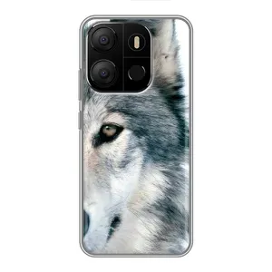 Чехлы с картинками животных Tecno Pop 7 Pro (Волк)