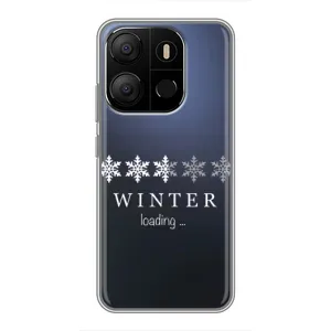 Зимні Чохли для ТЕСNO Рop 7 Рro - прозорий фон (Winter loading)