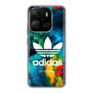 Чехлы Адидас для Tecno Pop 7 Pro (AlphaPrint) (Яркий Адидас)