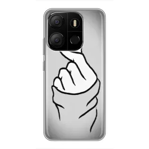 Чехол с принтом «Значок Love» для TECNO Pop 7 Pro