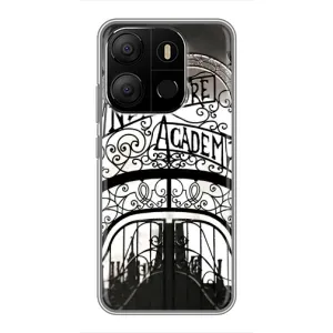 Чохол з дизайном Венздей 2 на Tecno Pop 7 (Ворота Академії Невермор)