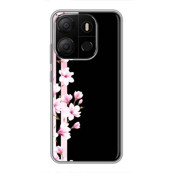 Чехол с принтом «Цветочки» для TECNO Pop 7