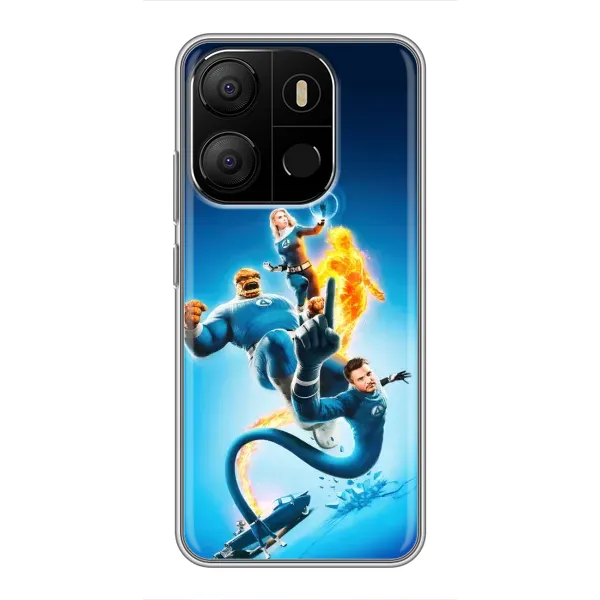 Чехол с принтом «Герои Фантастическая Четверка» для TECNO Pop 7