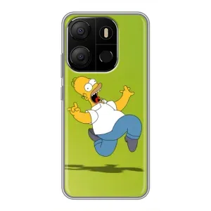 Чjхол з Сімпсонами для Tecno Pop 7 (VPrint) (Гомер Сімпсон)