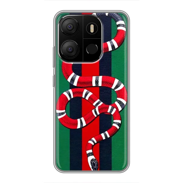 Чохол з принтом «Gucci змія» для TECNO Pop 7