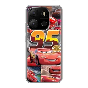 Силіконовий чохол Маквін для Tecno Pop 7 (Колаж Блискавка Маквін)