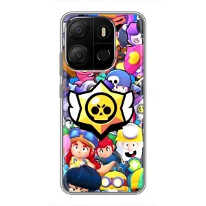 Чехол для Tecno Pop 7 Бравл Старс (VPrint)