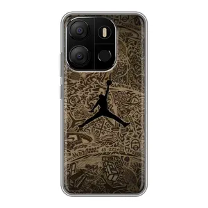 Чехлы для Tecno Pop 7 - с картинкой JORDAN (AlphaPrint) (Logo Jordan)