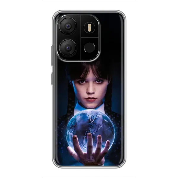 Чохол з принтом «Магічна сфера Венздей» для TECNO Pop 7 Чохол з принтом «Магічна сфера Венздей» для TECNO Pop 7