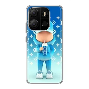 Крутые Чехлы Луи Виттон для Tecno Pop 7 (AlphaPrint) (Парень LV)