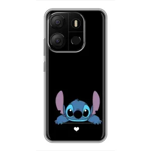 Чехол с принтом Стич на TECNO Pop 7 (Стич на черном)