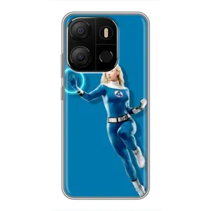 Чохол з принтом Фантастична четвірка для Tecno Pop 7 (Сью Сторм політ)