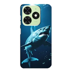 Чехол с принтом «Акула под водой» для TECNO Pop 8