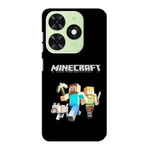 Чохол Майнкрафт на Tecno Pop 8 (AlphaPrint) Minecraft (герої Minecraft)