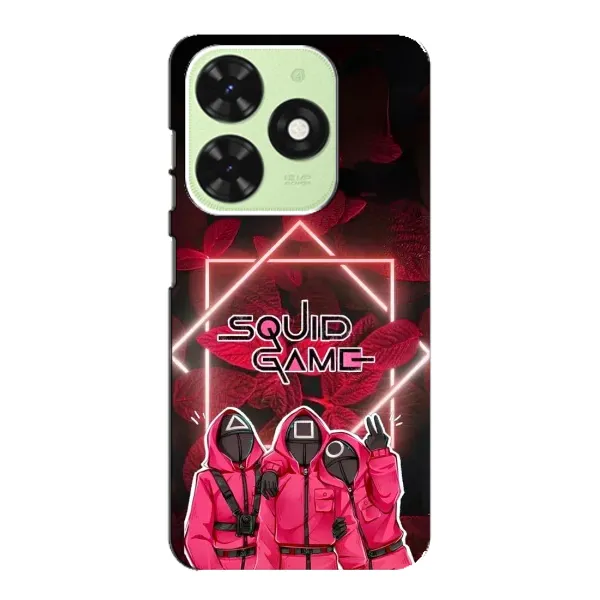 Чехол с принтом «Охранники Игра кальмара» для TECNO Pop 8 Чехол с принтом «Охранники Игра кальмара» для TECNO Pop 8