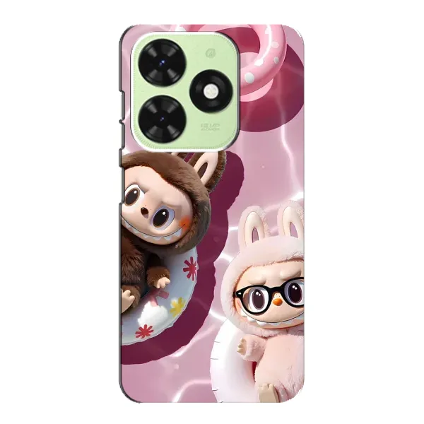 Чехол с принтом «Игрушка Лабубу» для TECNO Pop 8