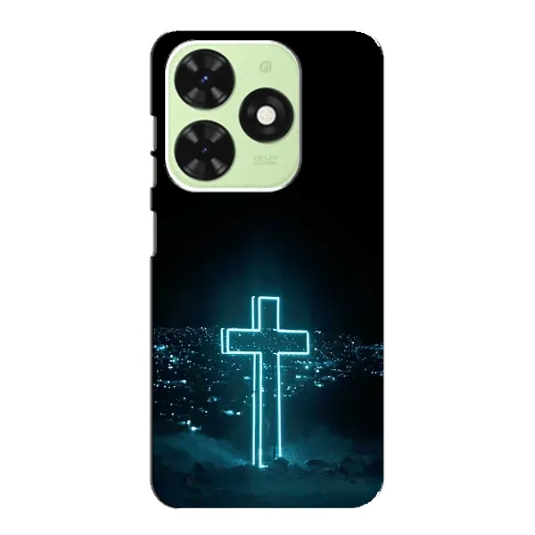 Чехол с принтом «Крест и город» для TECNO Pop 8 Чехол с принтом «Крест и город» для TECNO Pop 8