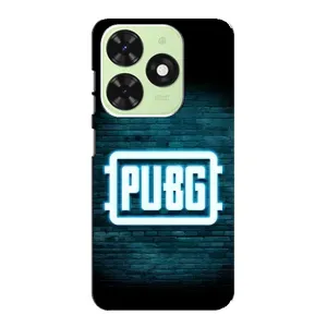 Чеjхол PUBG для ТЕКНО Поп 8 (AlphaPrint) (Лого PUBG)