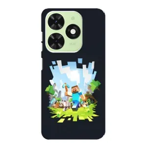 Чохол Майнкрафт на Tecno Pop 8 (AlphaPrint) Minecraft (персонажі Minecraft)