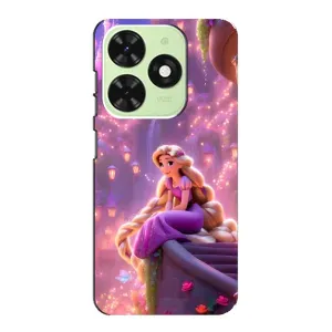 Чехол Рапунцель для Tecno Pop 8 (Рапунцель в замке)