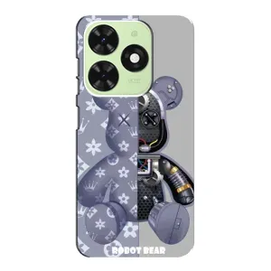 Крутые Чехлы Луи Виттон для Tecno Pop 8 (AlphaPrint) (Робот Мишка)