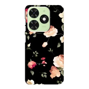 Чохли з квітами для Tecno Pop 8 (VPrint) (Трояндочки)