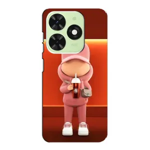 Крутые Чехлы Луи Виттон для Tecno Pop 8 (AlphaPrint) (С Кофе)