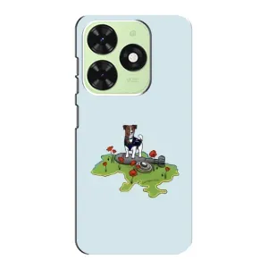 Чехлы с картинкой собаки Патрон для Tecno Pop 8 (AlphaPrint) (Сапер Пес)