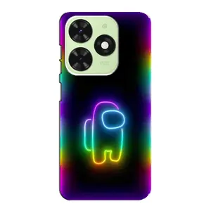 Чохли Амонг Ас для Tecno Pop 8 (AlphaPrint) (Яскравий скін)