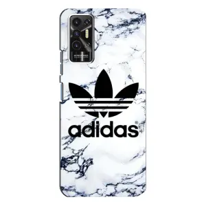Чехлы Адидас для TECNO Pova-2 (LE7n) (AlphaPrint) (Адидас на мраморе)