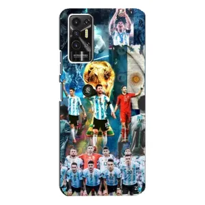 Чехлы Месси для TECNO Pova-2 (LE7n) (AlphaPrint) (Аргентина Месси)