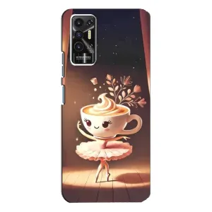 Чехол с мемом Тралалело тралала на TECNO Pova 2 (LE7n) (Балерина капучина)