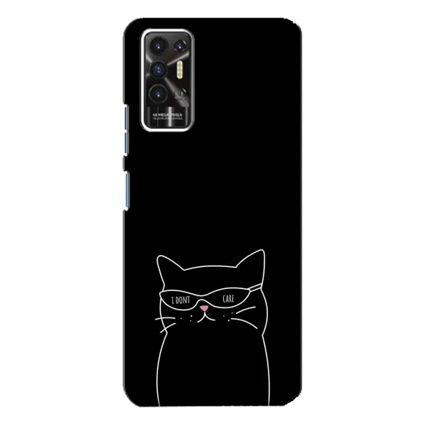 Чохол з принтом «Байдужий кіт» для TECNO Pova 2 (LE7n)