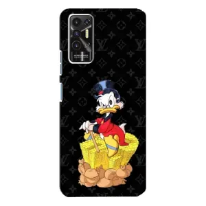 Чехлы для TECNO Pova 2 (LE7n) - Скрудж МакДак Louis Vuitton (PREMIUMPrint) (Богатство Макдака)