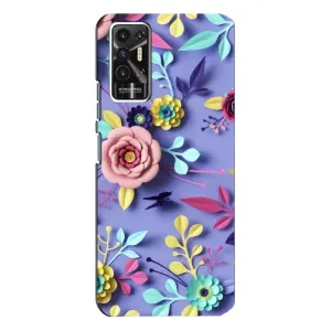 Чехлы с Цветами для TECNO Pova-2 (LE7n) (VPrint) (Цветочный дизайн)
