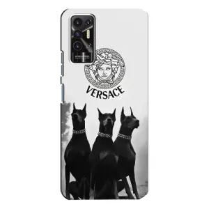 Чохли VERSACE для ТЕКНО Пова-2 (ЛЕ7н) (PREMIUMPrint) (Доберман Версаче)