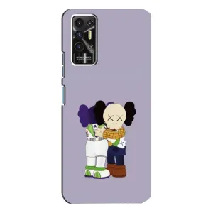 Чохли для TECNO Pova-2 (LE7n) - Bearbrick Louis Vuitton (PREMIUMPrint) (Дружба Беарбрік)