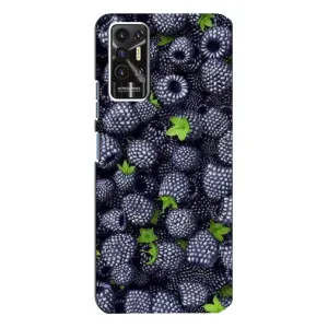 Чехлы с Фруктами для TECNO Pova-2 (LE7n) (VPrint) (Ежевика)