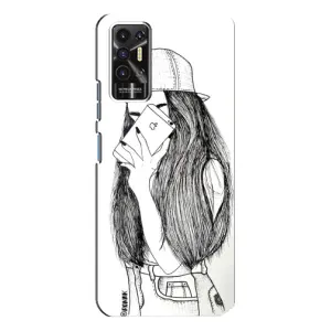 Чохол з друком для TECNO Pova-2 (LE7n) - (Мода) (AlphaPrint) (Фото дівчини)