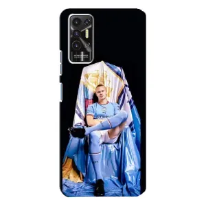 Чехлы с футболистом Ерлинг Холанд для TECNO Pova-2 (LE7n) (AlphaPrint) (футболист Холанн)