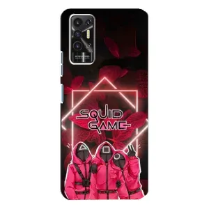 Чехол Гра в кальмара для TECNO Pova-2 (LE7n) (Охранники Игра кальмара)