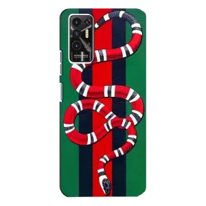 Чохли GUCCI для ТЕКНО Пова-2 (ЛЕ7н) (AlphaPrint) (Gucci змія)