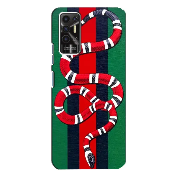 Чехол с принтом «Gucci змия» для TECNO Pova 2 (LE7n)